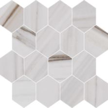 Alustra Florida Tile  Majestic White Lasa FTIALU10PM3x3HEX