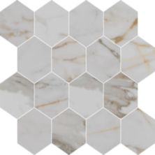 Alustra Florida Tile  Imperial Gold Calacatta FTIALU20M3x3HEX