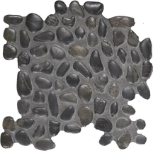 Flordia Tile Pebbles Black Pearl Round FTIPT10212X12