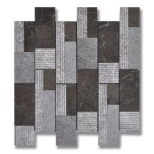 Stone Mosaics Akdo  Kaya Kavara Brown (H & Combed & SB) Brown MB1470-KAVA01