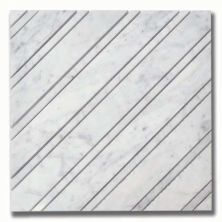 Stone Mosaics Akdo  Luminous Beam Carrara (H&P) White, Gray MB1130-DS08H0