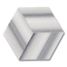 Stone Mosaics Akdo  Origami Burokku Zebra (P) Gray, White MB1777-BURO00