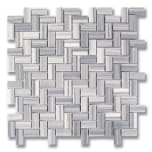 Stone Mosaics Akdo  Origami Sukoshi Zebra (P) Gray, White MB1777-SUKO00
