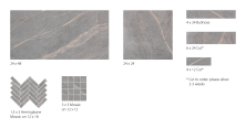 Surface Art Pinnacle Collection Highland Grigio PinnacleCollectionHighlandGrigio624GlossyRectangleMarble