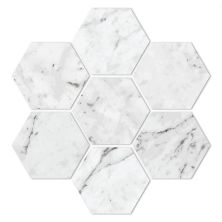 United Tile Carrara CarraraCarrara99.759.525mmGlossyHexagonMosaic