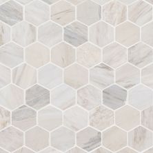 MSI All Wall Tile & Backsplash Tile 2" Hexagon Mosaic Tile Angora Polished