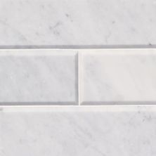 MSI Subway Tile Beveled Tile 4x12 Arabescato Carrara