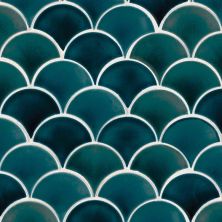 MSI Specialty Shapes Wall Tile Scallop Tile Azul