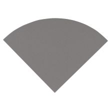 MSI Trim & Accessory Pieces 9" Radius Cornershelf Polished Engineered Gray