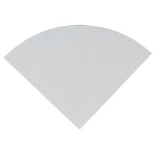 MSI Trim & Accessory Pieces 9" Radius Cornershelf Polished Engineered White