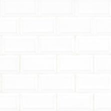 MSI Domino 2X4 Beveled Glossy White