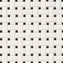 MSI Domino Basketweave Tile White & Black