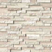 MSI Stacked Stone Subway Tile 4x16 White