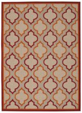 Nourison Aloha Transitional Red 5’3″ x 7’5″ ALH06RD5X8