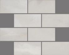 Shaw Floors Ceramic Solutions Gemstone Brick Mosaic Matte 3x White 00100_339TS