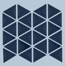 Shaw Floors Ceramic Solutions Geoscapes Triangular Midnight Blue 00490_443TS