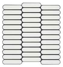 Shaw Floors Ceramic Solutions Inverse Aspect 4″ Rounded Mos Simple White 00100_520TS