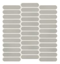 Shaw Floors Ceramic Solutions Inverse Aspect 4″ Rounded Mos Modern Grey 00500_520TS