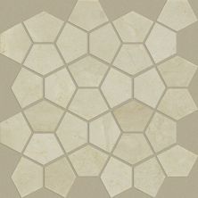 Shaw Floors Ceramic Solutions Chateau Pentagon Mosaic Crema Marfil 00200_CS24X