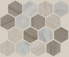Shaw Floors Ceramic Solutions Chateau Hexagon Mosaic Bianco C Rockw Urba 00125_CS56P