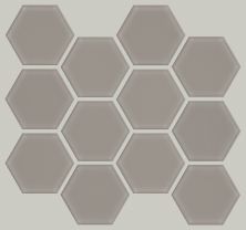 Shaw Floors Home Fn Gold Ceramic Unrivaled 3″ Hex Refined Grey 00510_TG26G