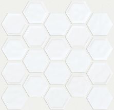 Shaw Floors Home Fn Gold Ceramic Geoscapes Hexagon White 00100_TGJ78