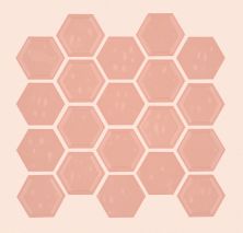 Shaw Floors Home Fn Gold Ceramic Geoscapes Hexagon First Lady Pink 00800_TGJ78