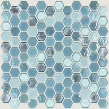 Shaw Floors Home Fn Gold Ceramic Molten Hexagon Glass Santorini 00400_TGJ82