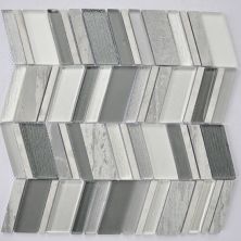 Glass Boutique Casa Roma ®  Grey (11.6”x11.8” Marble Chevron) Grey CASH754