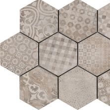Cassini Casa Roma ®  Cementine (8″x7″ Hexagon Decor) Cementine CASR4DV