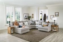 Catnapper Rockport Modular Sectional Grey WEDGEUPHOL 720369000000