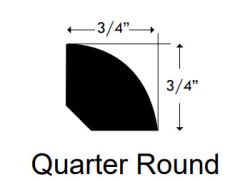 Quarter Round White Oak Brazza