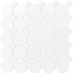 Daltile Octagon & Dot Matte White