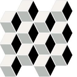 American Olean Color Story Mosaics White/Black/Balance/Matte