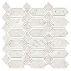Marazzi Castellina Stone Mosaics White And Gray