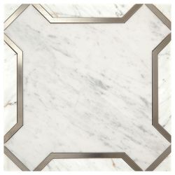 Marazzi Castellina Stone Mosaics White And Titanium