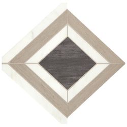 Marazzi Castellina Stone Mosaics White And Midnight Gray