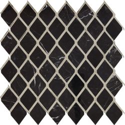 Daltile Lavaliere Nero Marquina /Antique Mirror