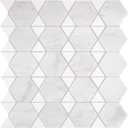 Daltile Perfit Mosaix Saran White & Thassos