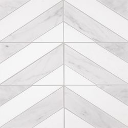 Daltile Perfit Mosaix Saran White & Thassos