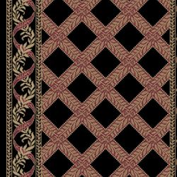 Kane Carpet Garden Trellis Runner Black Rose