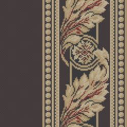 Kane Carpet Woven Treasures Border Black Wood