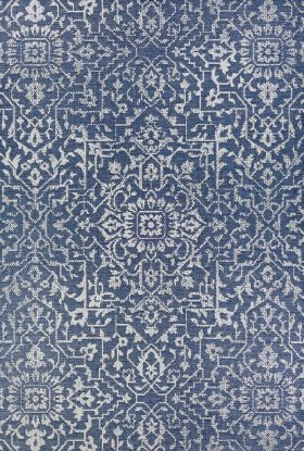 Couristan Monte Carlo Palmette Navy/Ivory Collection