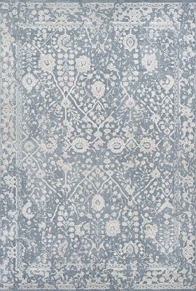 Couristan Marina Lillian Slate Blue/Oyster Collection