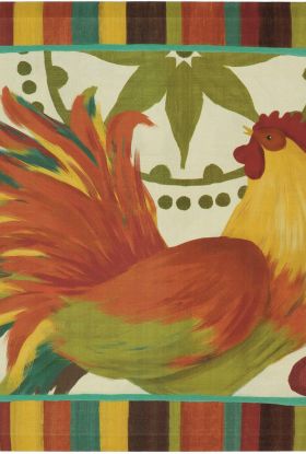 Mohawk Dri-pro Cushion Mat Painted Spice Rooster Multi 1'6" x 2'6" Collection