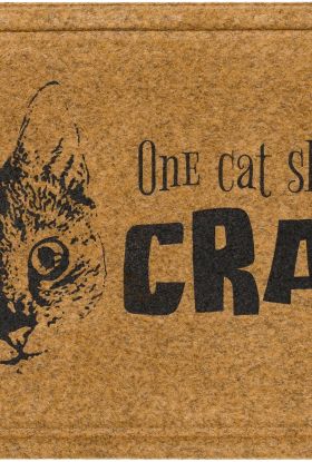 Mohawk Faux Coir Impressions Mat Cat Crazy Natural 1'6" x 2'6" Collection