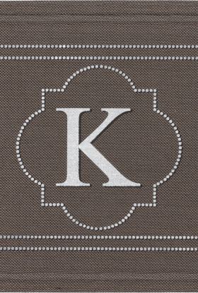 Mohawk Textured Entry Mat Flagstone Monogram K Multi 2'0" x 3'0" Collection