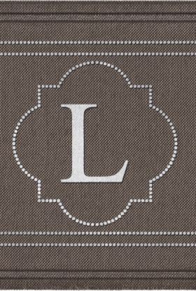 Mohawk Textured Entry Mat Flagstone Monogram L Multi 2'0" x 3'0" Collection