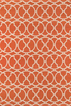 Momeni Baja Baj11 Moroccan Tile Orange Collection