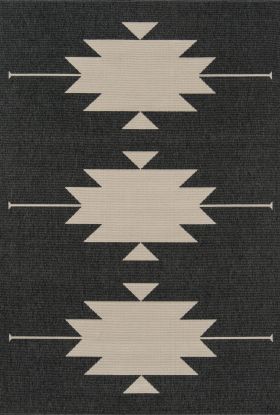 Momeni Baja Baj34 Minimalist Aztec Charcoal Collection